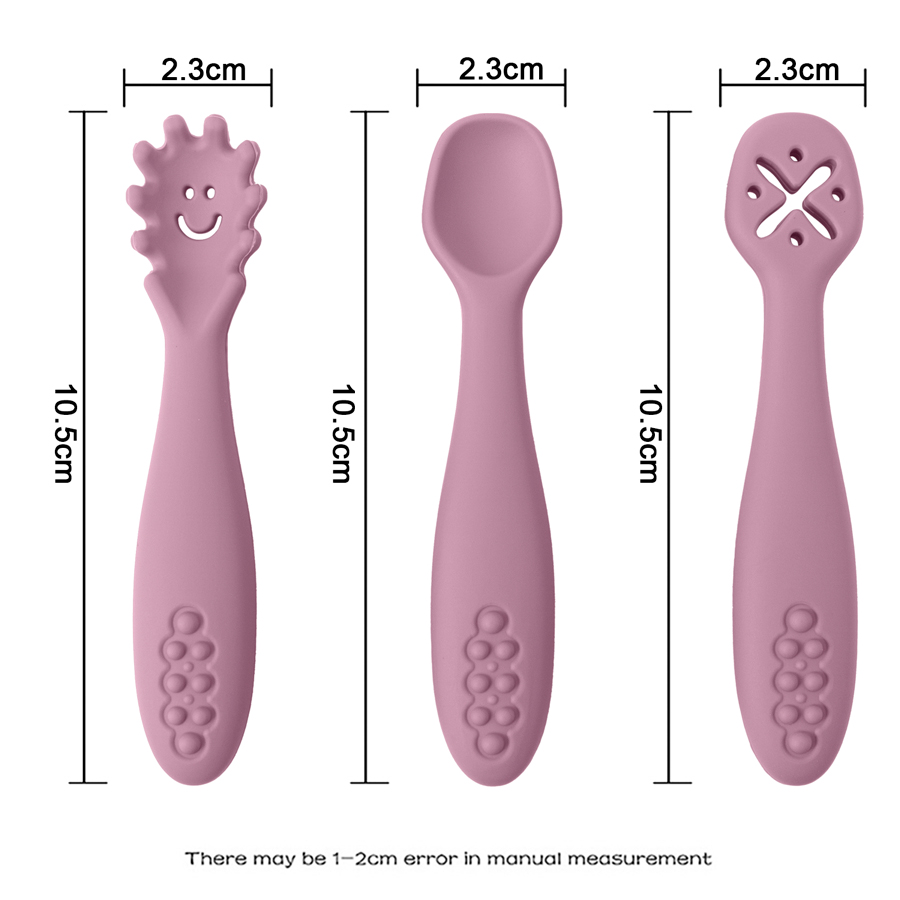 3PCS Silicone Spoon Fork For B - Baby Led Weaning Set review and price