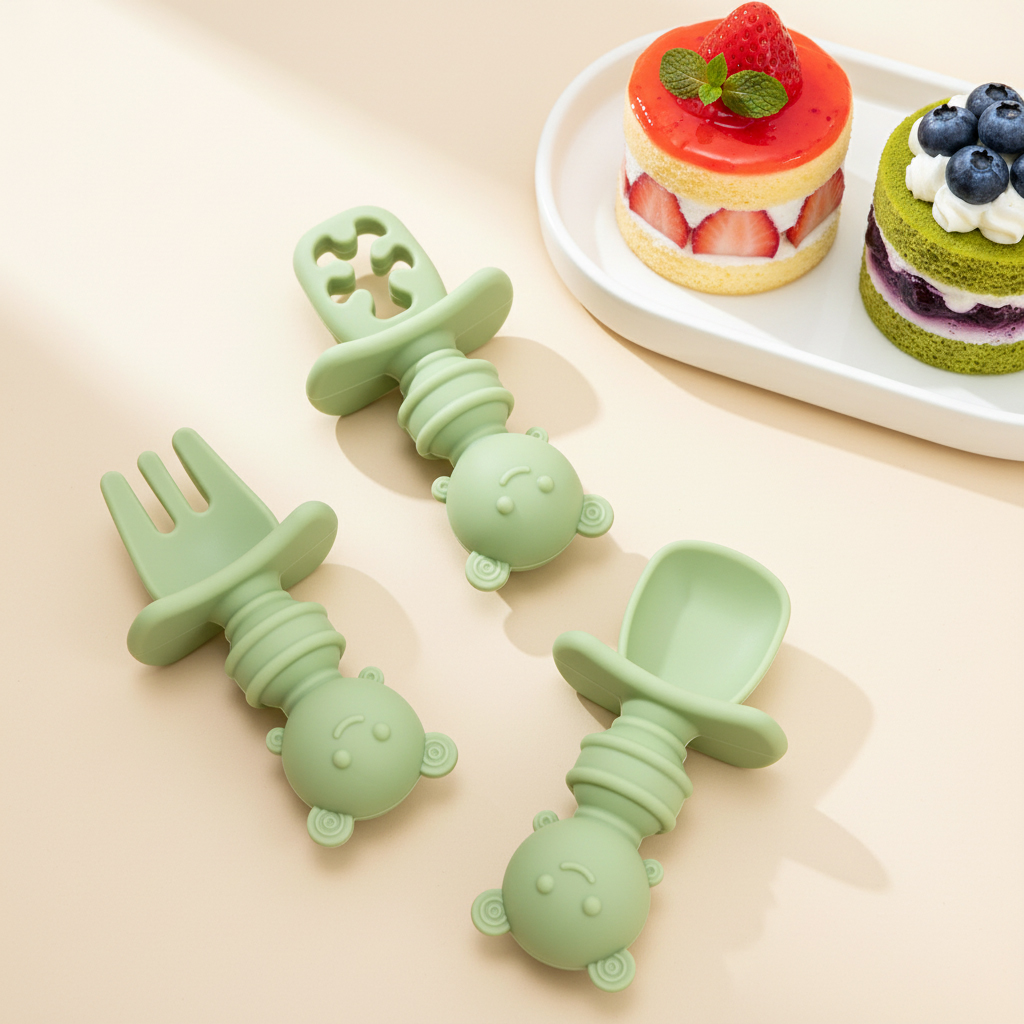 3pcs Short Handle Bee Spoon &  - Baby Led Weaning Set review and price