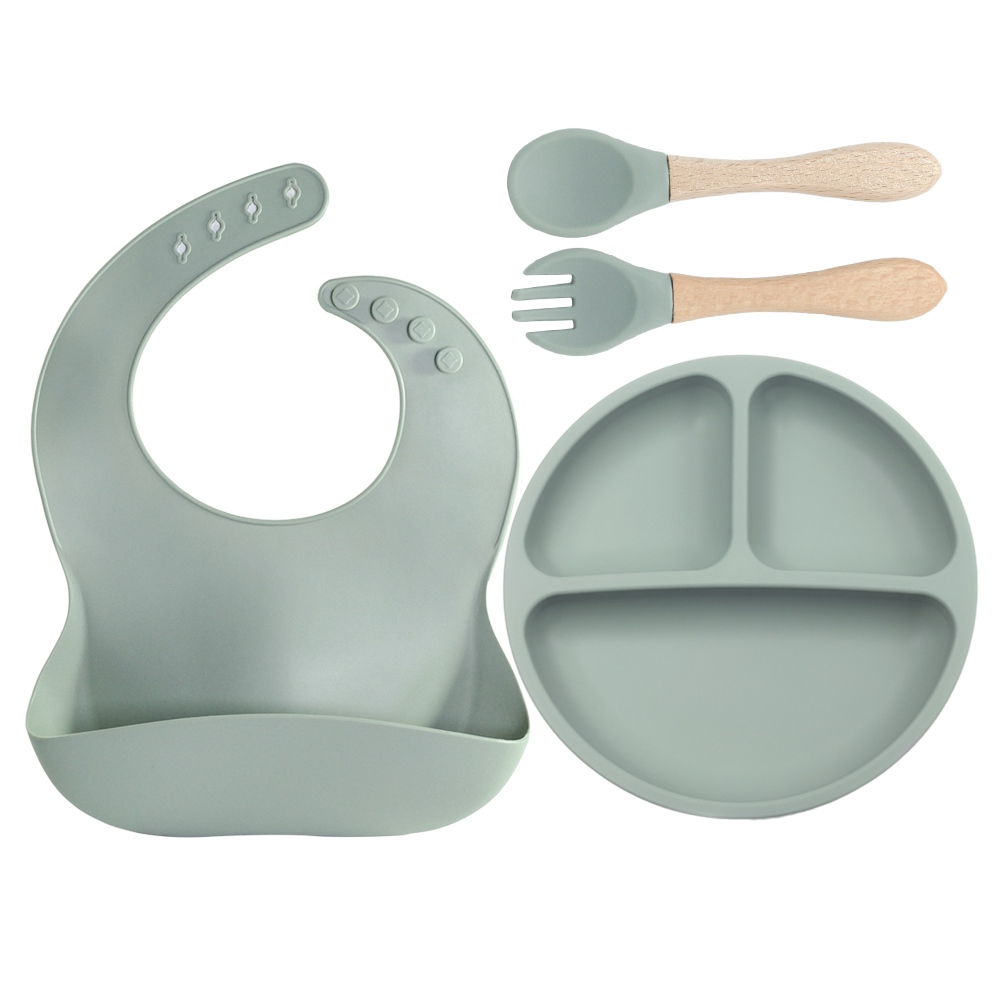 4 PCS Silicone Baby Feeding Se - Baby Led Weaning Set review and price